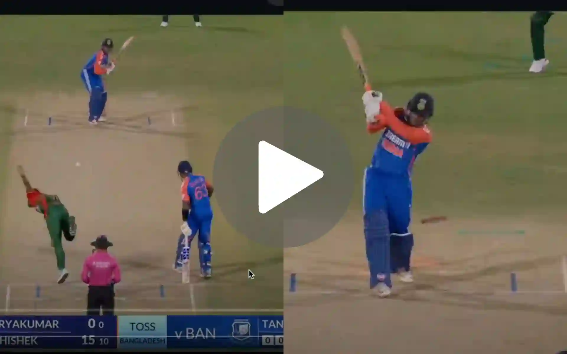 [Watch] Abhishek Sharma's Stumps Go For Cartwheel As IND Opener Bamboozled In 2nd T20I